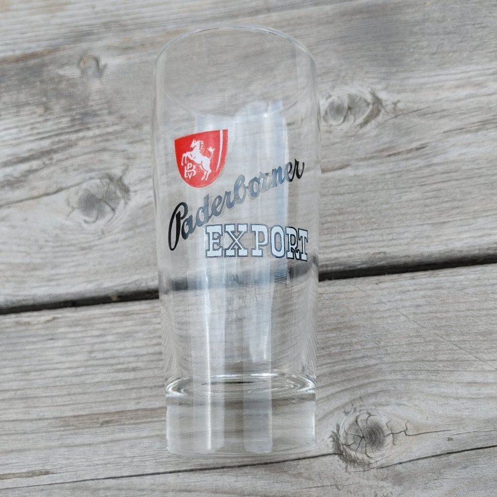 VINTAGE Paderborner Export - Paderborner Brauerei Pilsner Beer Glass 0,2l